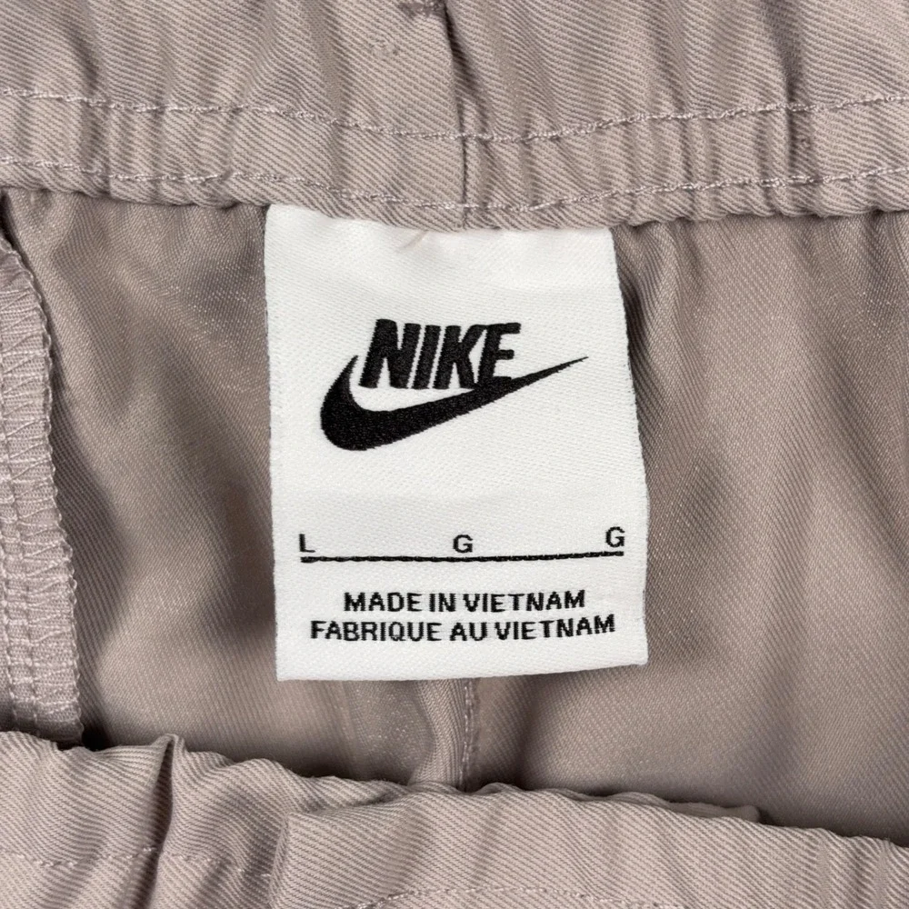Nike Club Woven Tapered Pants Mens Size L College Gray Polyester Drawstring